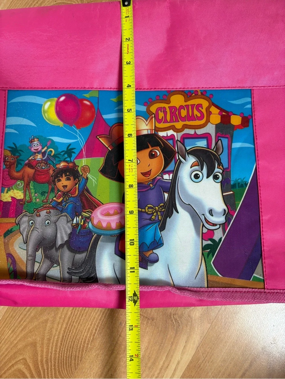 Dora the Explorer Circus themed Pink Kids Messenger Bag